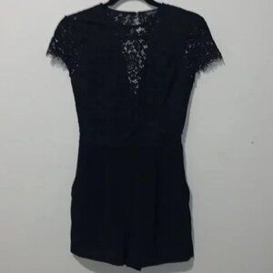 Dynamite Open Back Lace Romper